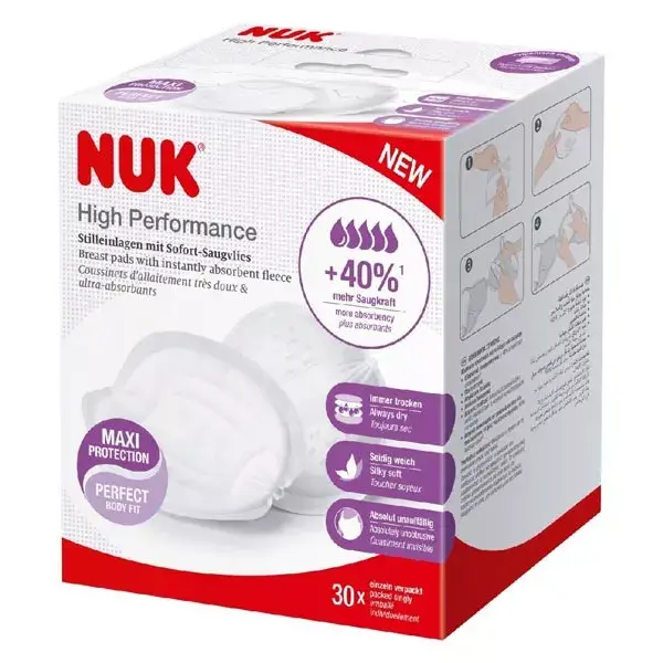 Nuk High Performance Ultra Absorbent Nursing Pad 30 units