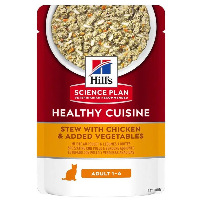 Hill's Science Plan Healty Cuisine Gatto Adult Pollo E Stufato 80Gr