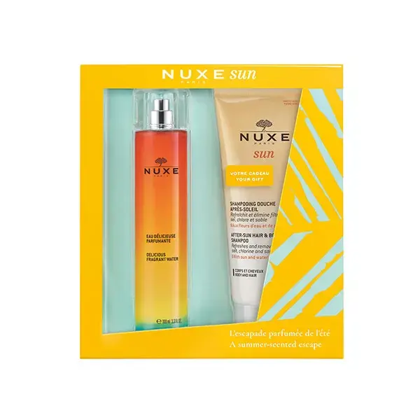 Nuxe Gift Set Delicious Fragrant Water  100ml + After-Sun Hair & Body Shampoo 200ml