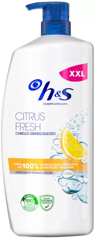 H&S Champú Anticaspa Citrus Fresh Cabello Graso 1000 ml