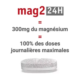 MAG 2 24H Magnésium Vitamine B6 Fatigue Nervosité 45+15 comprimés