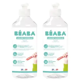 Béaba Nettoyants Liquide Vaisselle Sans Parfum Lot de 2 x 500ml