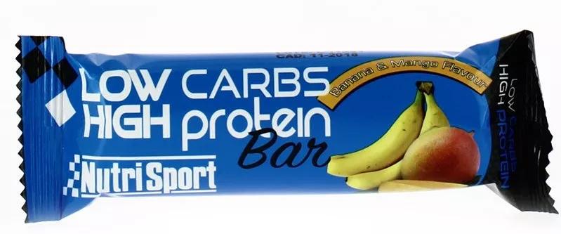 Nutrisport Barra Low Carbs High Protein Banana -Manga 1 Ud