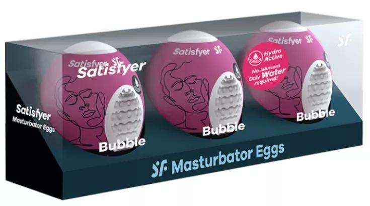 Satisfyer Masturbator Egg 3 unità Bubble