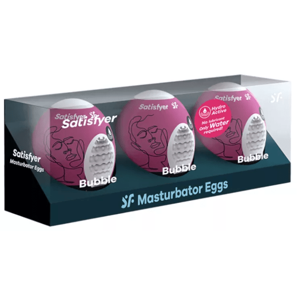 Satisfyer Masturbator Ei 3 stuks Bubble