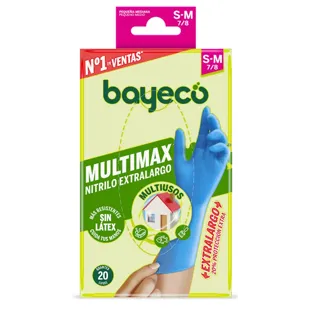 Bayeco Multimax Extra Long Nitrile Gloves Size S/M 20 units
