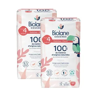 Biolane - Pannolini Naturali Taglia 4 - 12H - Zero Perdite - Confezione da 2 x 42 unità