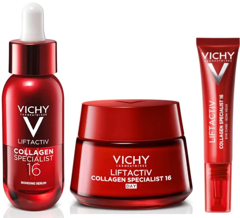 Vichy Liftactiv Collagen Specialist 16 Crème de Jour 50 ml + Sérum 30 ml + Contour des Yeux 15 ml