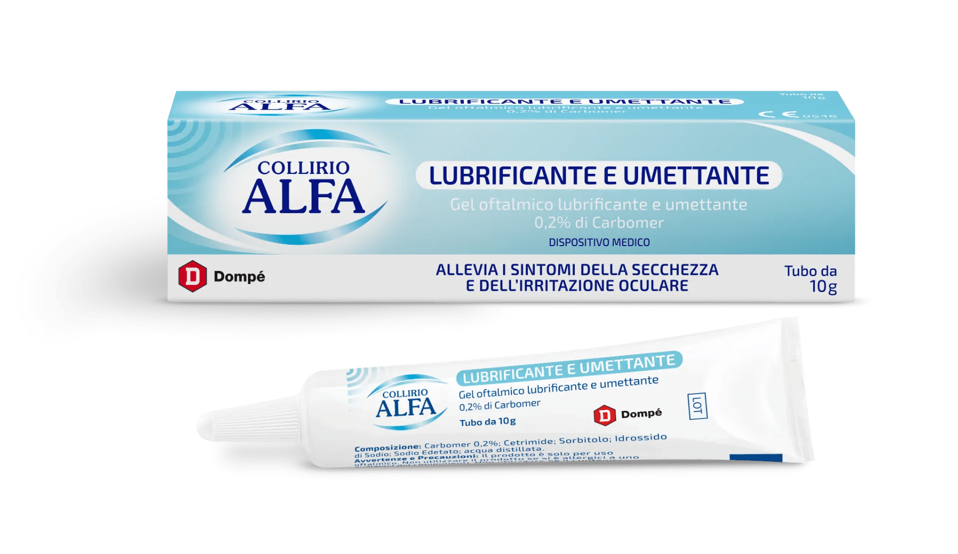 Collirio Alfa Lubrificante E Umettante Gel Tubo 10 g