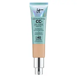 IT Cosmetics Fond de Teint Your Skin But Better CC+ Oil Free Matte Crème Correctrice Mate SPF40 Medium Tan 32ml