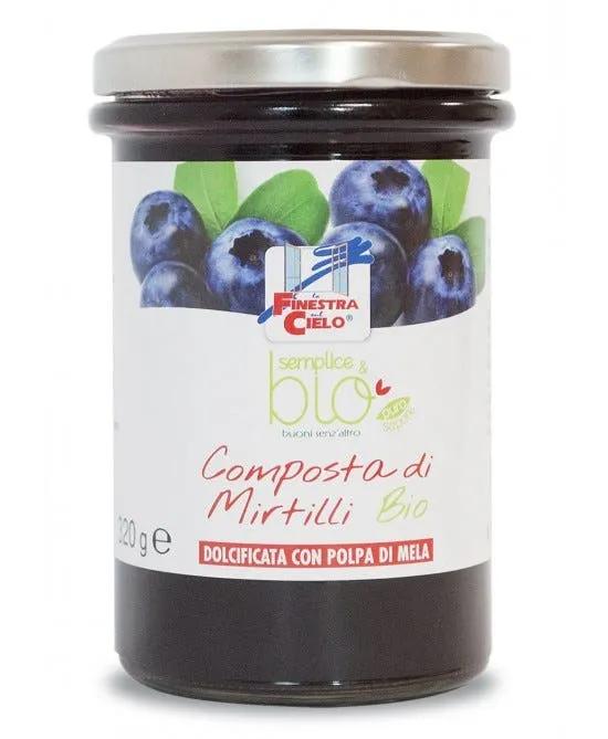 La Finestra sul Cielo Semplice&Bio Composta di Mirtilli 220 g