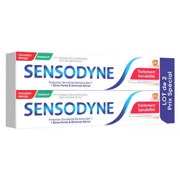 Sensodyne Dentifrice Traitement Sensibilité Lot de 2 x 75ml