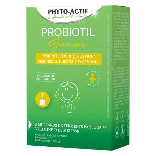 Phytoactif Probiotil Immunity, Bones + Digestion Junior 7 Sachets