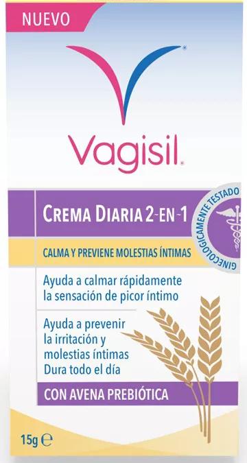 Vagisil Creme Diaria 2 em 1 Com Aveia Prebiótica 15gr