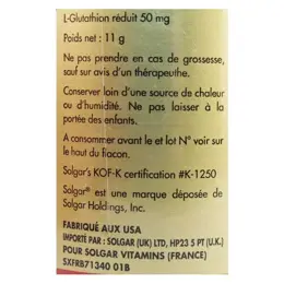 Solgar L-Glutathion 50mg 30 gélules végétales