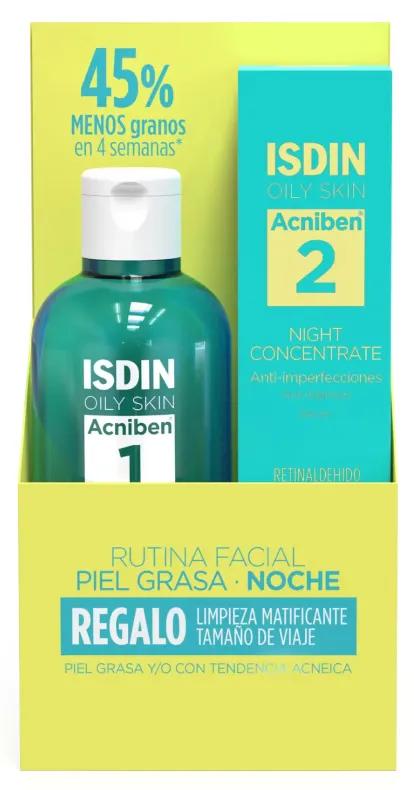 Isdin Acniben Nachtkonzentrat 27 ml + Gel 50 ml