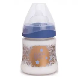 Suavinex Biberon Silicone 3 Vitesses Couture Little Star Bleu Foncé 150ml