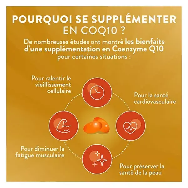 Nutri&Co Coenzyme CoQ10 Ubiquinone 100mg Anti-Âge & AntiOxydant 120 gélules