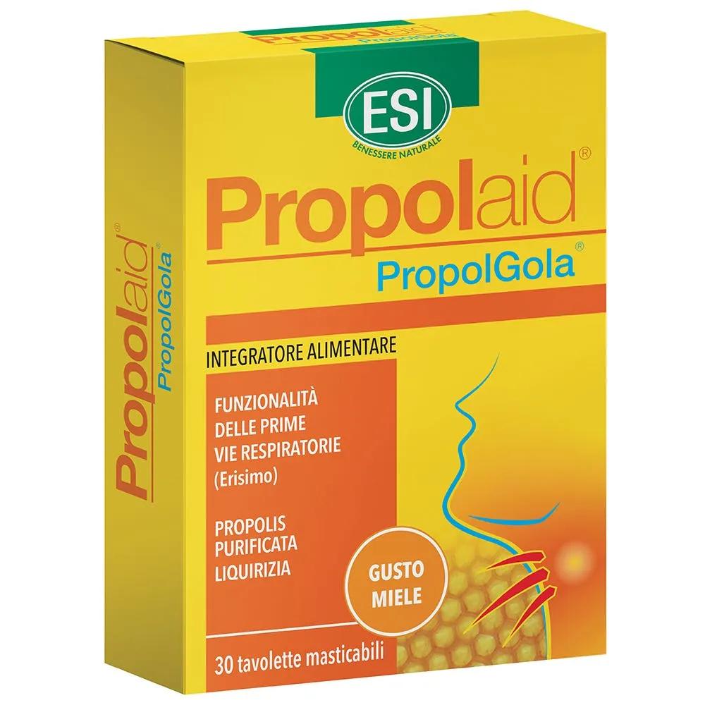 Esi Propolaid Integratore Benessere Gola 30 Tavolette Gusto Miele