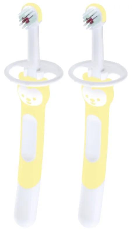MAM Baby Leertandenborstel +5m Neutraal 2 stuks