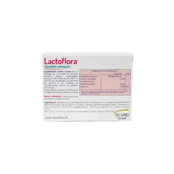 Lactoflora Confort Urinario 15 comprimidos