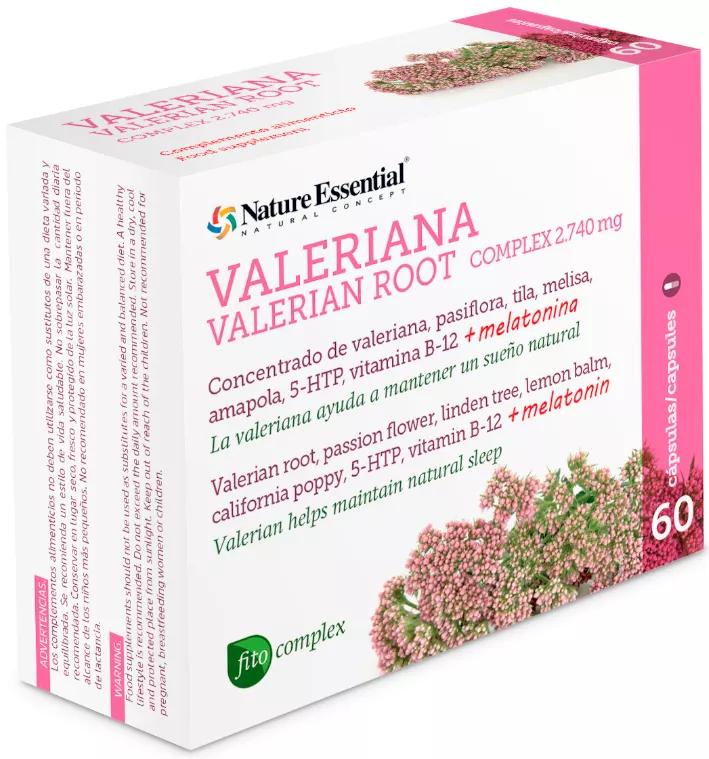 Nature Essentiel Complexe de Valériane 2740 mg 60 Gélules