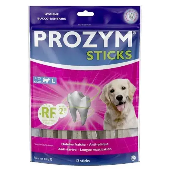 Prozym RF2 Sticks Masticables para Perros  L (10-25kg) 12 unidades
