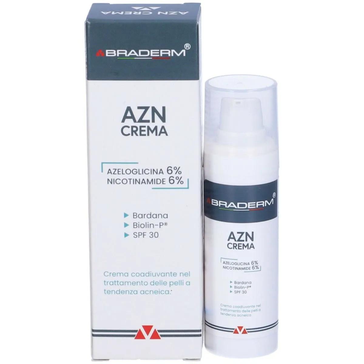 Braderm AZN Crema Trattamento Acne Lieve e Moderata 30 ml