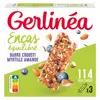 Gerlinéa Pause Gourmande Barre de Céréales Myrtilles et Amandes 3 x 31g