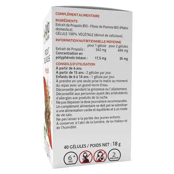 Arkopharma Arkogélules Propolis Bio 40 gélules