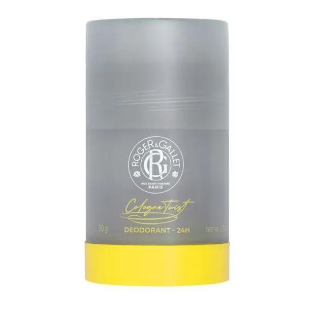 Roger&Gallet Cologne Twist Deodorante Uomo Anti-Odore Fragranza agli Agrumi Stick 50 ml