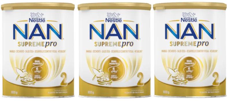 Nestlé Nan Supreme Pro 2 Folgemilch 3x800 gr