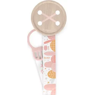 Suavinex Chupetero de Tela Diseño a Doble Cara y Clip Dreams Rosa