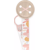 Suavinex Stoff-Schnullerhalter, doppelseitiges Design und Clip Dreams Pink