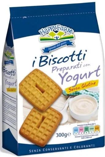 Happy Farm Biscotti Preparati con Yogurt Senza Zucchero 300 g