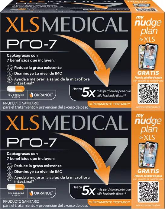 XLS Medical Pro 7 Captagrasas 2x180 Cápsulas