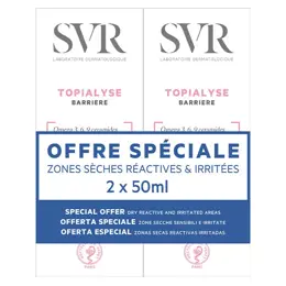 SVR Topialyse Barrière Crème Réparatrice Lot de 2 x 50ml