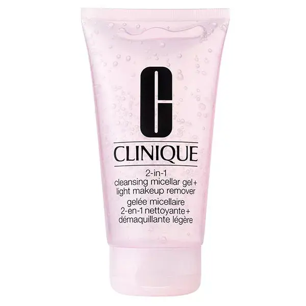 Clinique 2 in 1 Cleasing Micellar Gel + Light Makeup Remover Detergente Viso 150ml