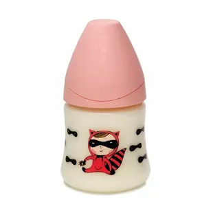 Suavinex Biberon Silicone Fisiologico Eroe Rosa150ml