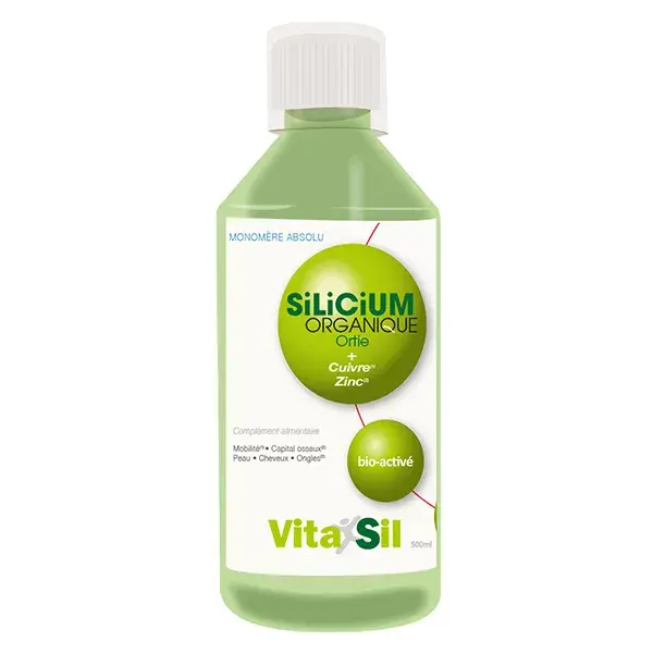 Vitasil Silicium Organique Ortie Cuivre et Zinc 500ml