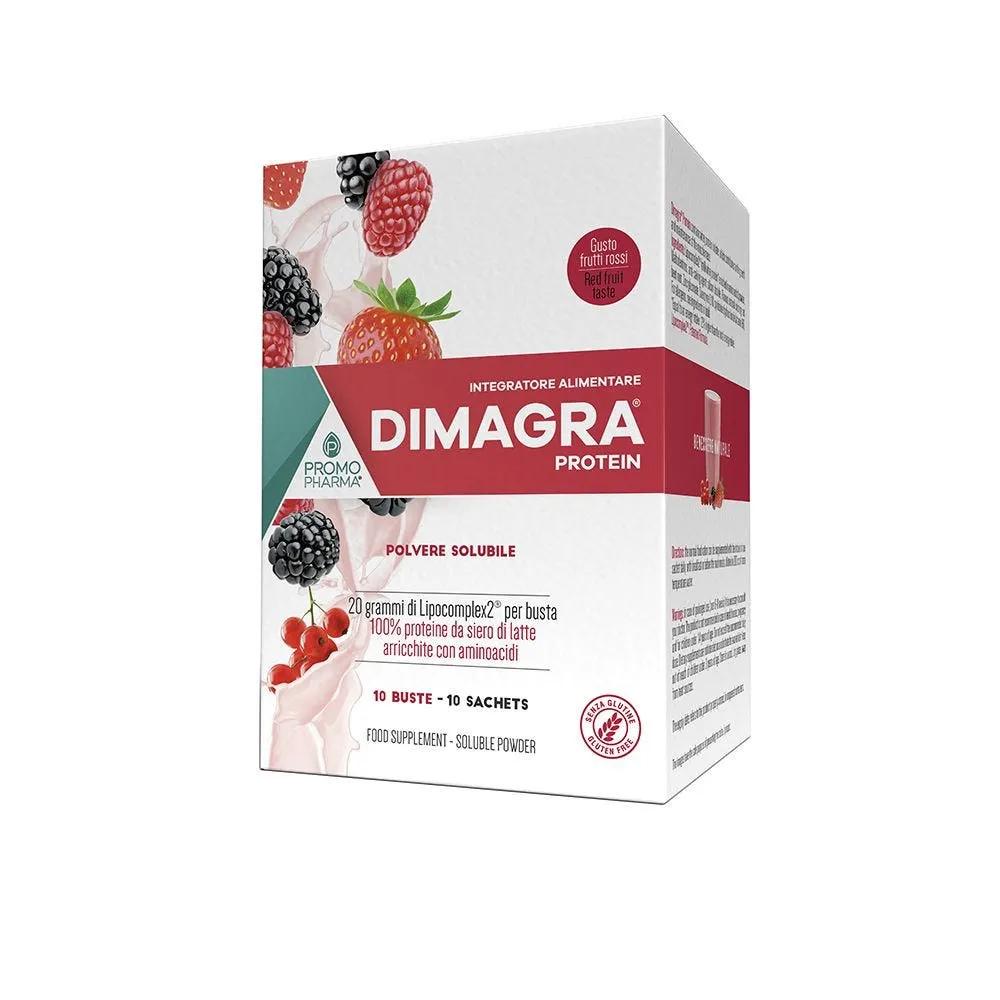 Dimagra Protein Red Fruit Integratore Dimagrante 10 Bustine