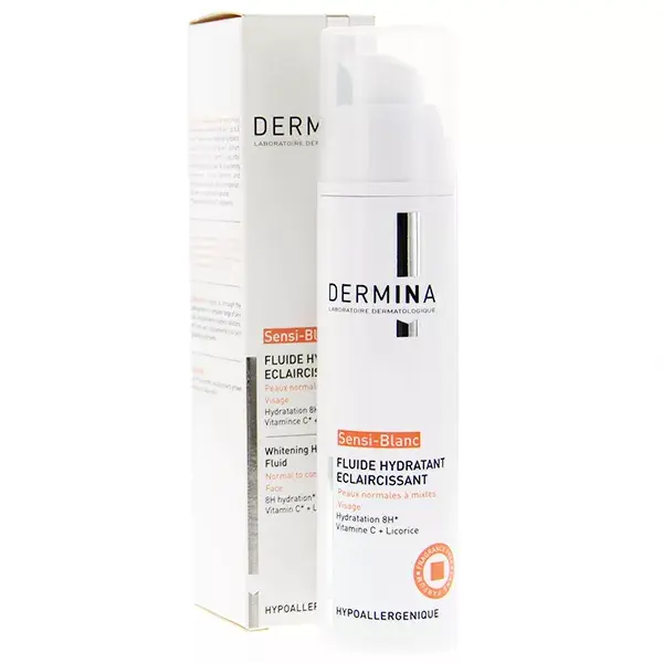 Dermina - Sensi Blanc - Fluido Hidratante Iluminación 50ml