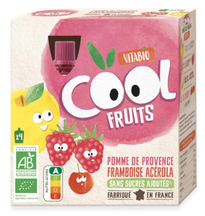 Vitabio Cool Fruits Maçã e Frambuesa 4x90 gr