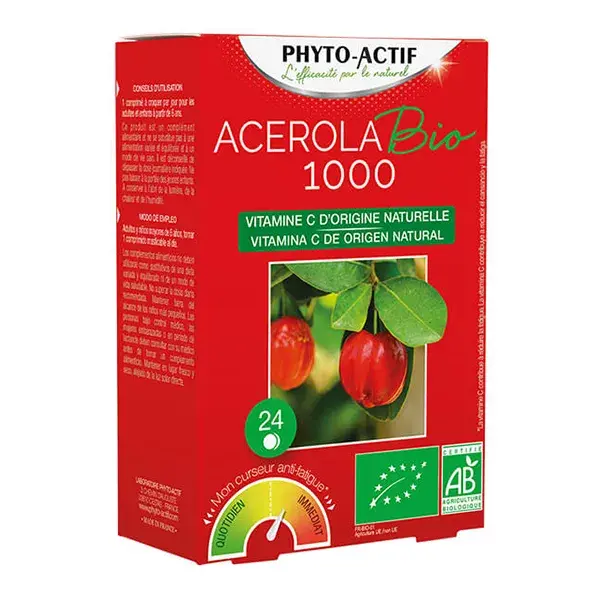 Phytoactif Acérola 1000 Bio 24 Compresse