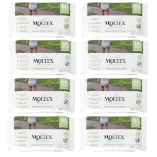 Moltex Pure &amp; Nature Wipes 8x60 unidades