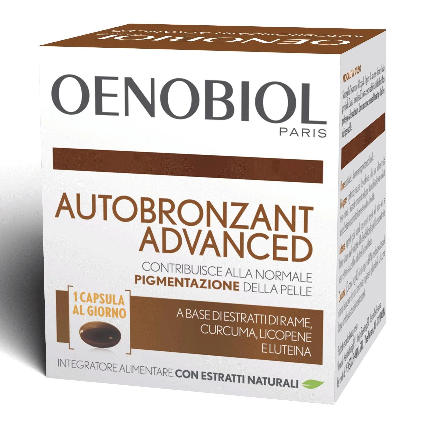 Oenobiol Autoabronzant Advanced Integratore Abbronzante 30 Capsule