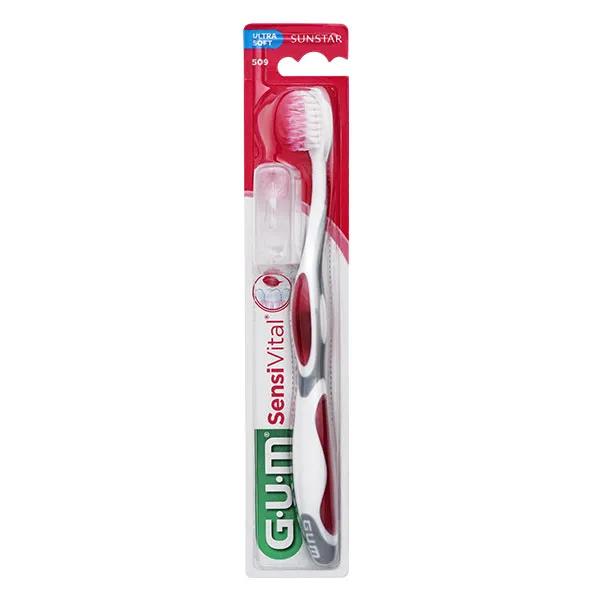 GUM toothbrush SensiVital 15 100th strand tapered ref 509 main product photo