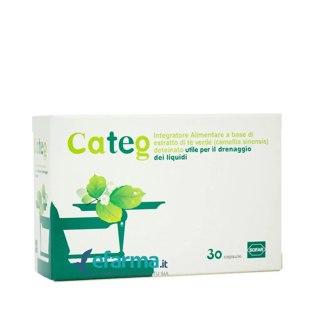 Categ Estratto Di Tè Verde Integratore Drenante 30 Capsule