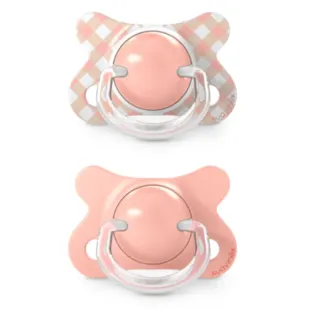 Suavinex Wild&amp;Free Mini Pacifier Physiological Silicone Teat SX Pro Pink -2-2m 2 pcs