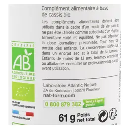 Nat & Form Bio Cassis 200 gélules végétales